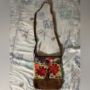 Floral Hand Stiched Shoulder Bag